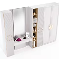 Modern Simple Wardrobe Dressing Table 3d model