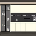 Modern Simple Wine Cabinet Sideboard 3d model