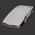 White Concept Car With Blue Roof And Sleek Futuristic Body Design