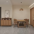 Modern Living Dining Room Interior With Open Concept Sofa TV And Decorative Plants