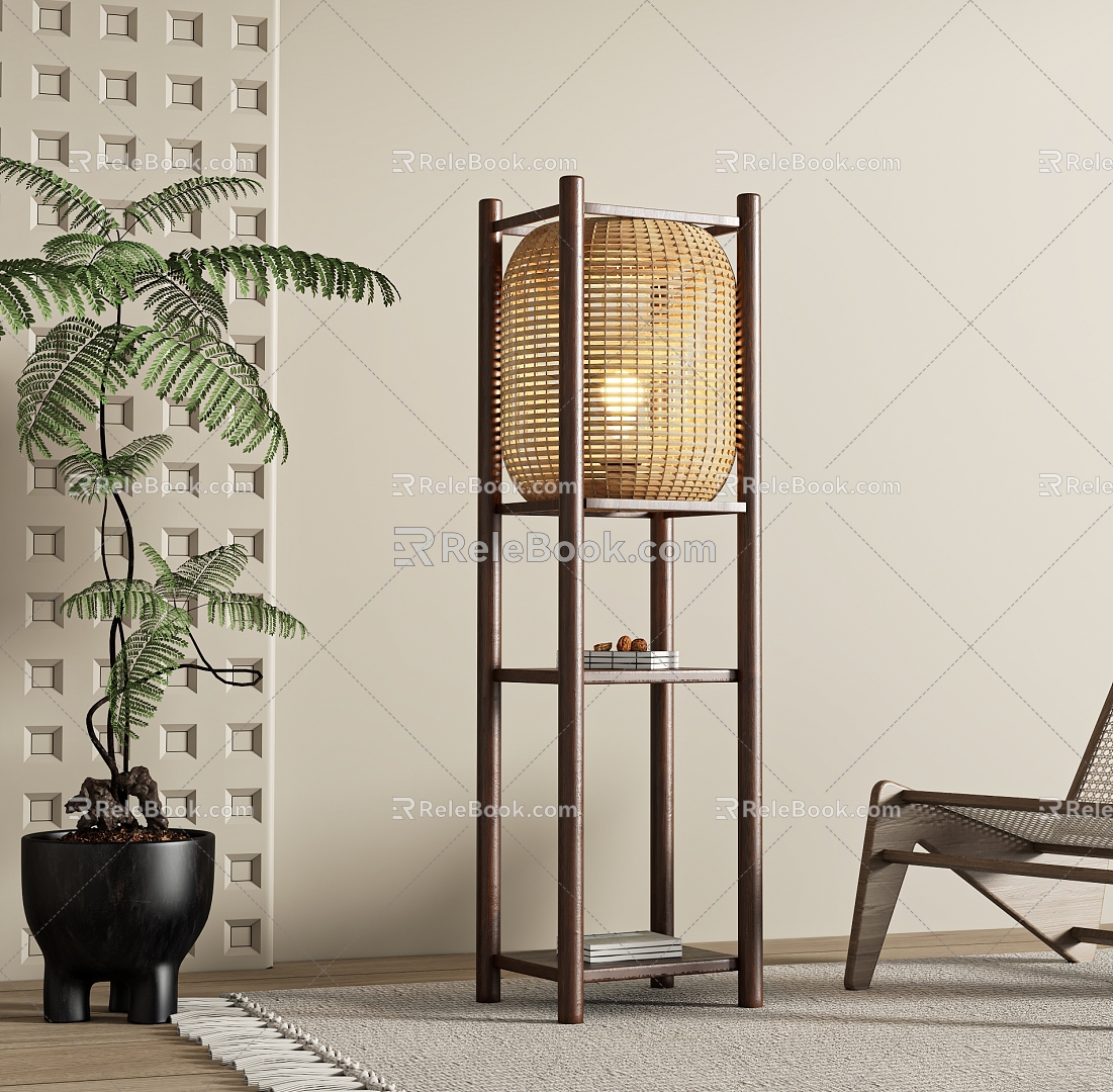 Quiet Floor Lamp 3d model