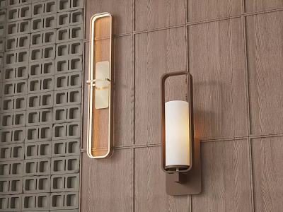 Wall lamp combination 3d model