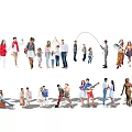 Modern Multiplayer Characters 3d model