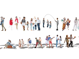 Modern Multiplayer Characters 3d model