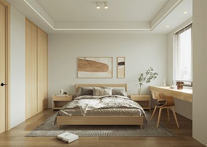 Nordic Bedroom 3d model