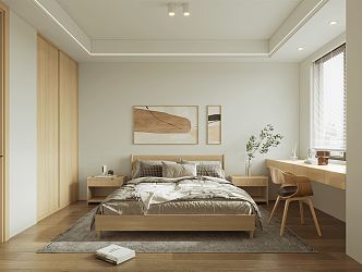 Nordic Bedroom 3d model