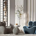 Modern Casual Sofa Combination Lazy Sofa 3d model