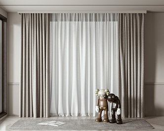 Modern Curtains 3d model