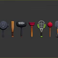 Colorful Household Tools With Various Designs And Functional Shapes For Daily Use