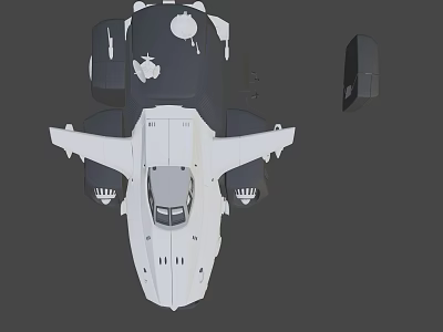 science fiction spaceship 3d model