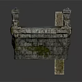Ancient Stone Bridge With Cobblestone Surface Metal Railings And Mossy Pillars