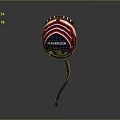 Stylish Maverick Sports Helmet with Striped Design and Red Blue Purple Colors for Protection