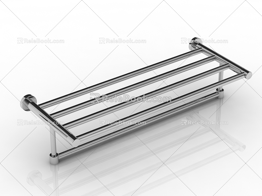 Modern Towel Bar 3d model