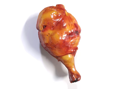 Juicy Golden Brown Roast Chicken Leg With Crispy Skin And Delicious Flavor 3d model