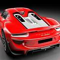 Red Sports Car With Sleek Exterior Design
