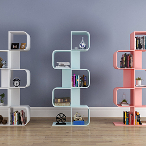 Modern Bookshelf Note Bookshelf 3d model