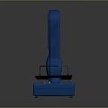 Blue Mechanical Balance With Dual Pans And Calibration Scale For Laboratory Precision Weighing
