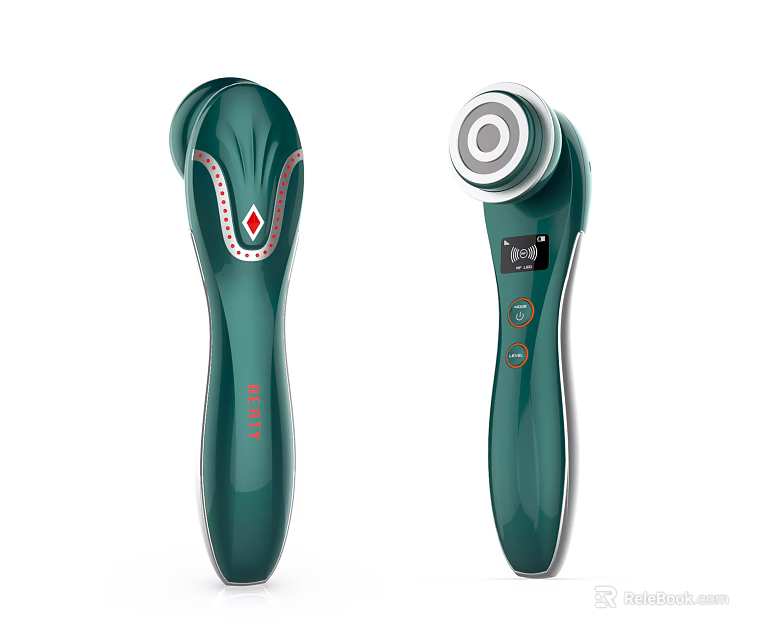 Handheld Green Medical Device Featuring Digital Display And Control Buttons 3d model 