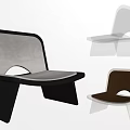 Modern Minimalist Leisure Chairs With Curved Backrest And Various Color Options