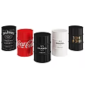 Colorful Industrial Barrels Featuring Coca Cola Jack Daniel Chanel And Tom Ford Logos