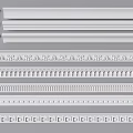 Various Gypsum Cornice Designs with Ornate Patterns for Home Interior Decoration and Renovation