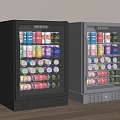 Modern Freezer Beverage Cabinet Refrigerator Freezer 3d model