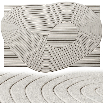 shaped carpet 3d model