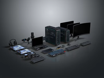 Computer Terminal Industrial Display Industrial Terminal Old Terminal Operation Platform Operation Panel 3d model