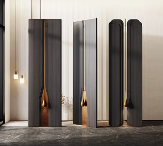 Modern screen partition 3d model