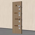 Modern medieval door handle door lock split lock 3d model