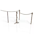 Decorative Metal Household Railings With Curved Design For Home Space Divider