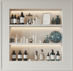 Modern toiletries 3d model