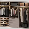 Modern Wardrobe Interior Design With Hanging Clothes Drawers Shelves Shoes And Bags
