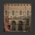 European-style architecture European-style foyer European-style door head ancient building ancient gate building foyer building ancient building 3d model