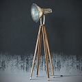 Industrial Style Floor Lamp 3d model