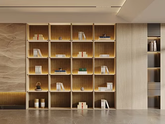 Modern Italian Storage Cabinet Living Room Decorative Cabinet Light Luxury Decorative Cabinet Living Room Study Storage Cabinet Decorative Combination Open Decorative Cabinet 3d model