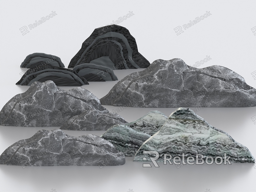 Stone stone rockery landscape stone marble hemp stone model