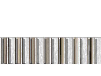Modern Feature Wall Design With Striped Wooden Panels And Gray Brown Hues 3d model