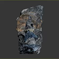 Natural Wooden And Stone Samples With Various Colors And Irregular Shapes Arrangement