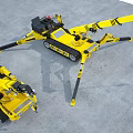 Yellow Crawler Cranes Industrial Equipment With Tracked Chassis And Long Boom
