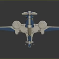 Cosmic And Aerospace Themed Blue White Space Shuttle Model With Detailed Exploration Design