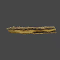 Ancient Fossil Specimen With Textured Brownish Yellow Surface And Black Squares