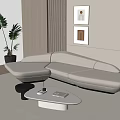 Modern Multiplayer Sofa 3d model
