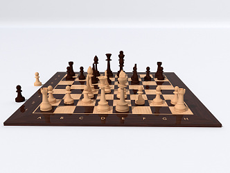 Modern Chess 3d model