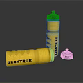 Yellow IronTrue Water Bottle With Screw Cap And Textured Grip For Daily Use