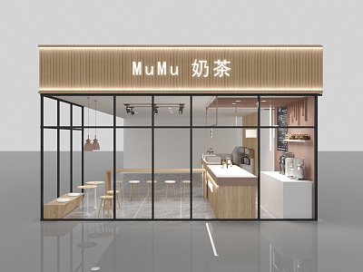 Milk Tea Shop 3d model