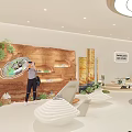 AOKANG Shopping Mall Store With Modern Curved Entrance White Facade And Interior