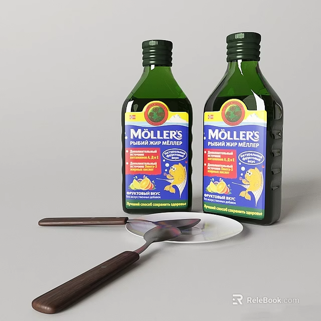 Green Wine Bottles and Glasses Display With Wooden Spoon On Metal Tray Tabletop 3d model 