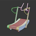 Modern Sports Equipment Treadmill Featuring Silver Frame And White Non Slip Running Belt