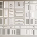 White Door Panels With Various Styles And Designs For Home Decoration